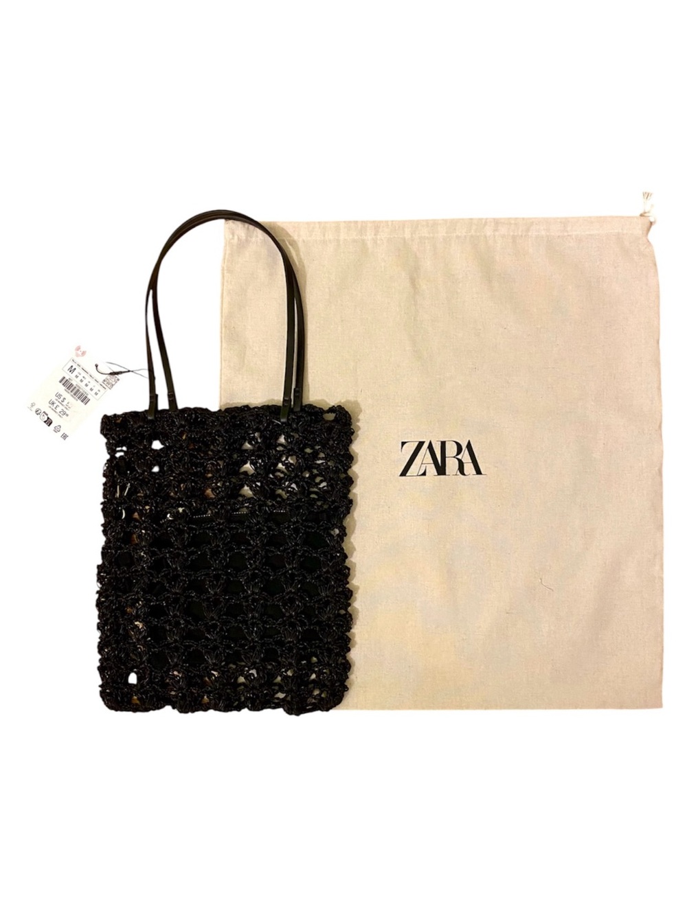 ZARA crochet mini tote